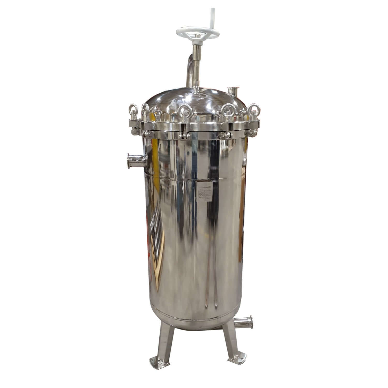 PRM #2 316L Stainless Steel 4 Bag Multi-Filter Housing, 2 Inch Tri-Clamp In/Out-150 psi