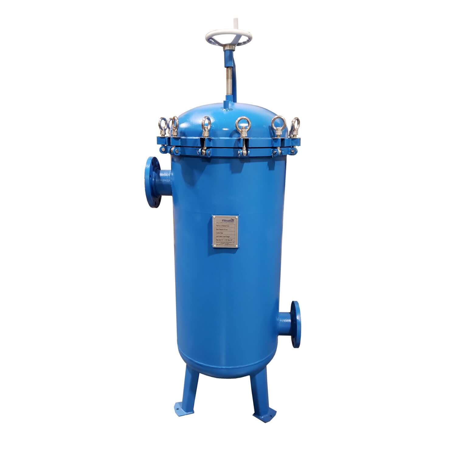 PRM #2 Carbon Steel 4 Bag Multi-Filter Housing, 4 Inch Flange In/Out-150 psi
