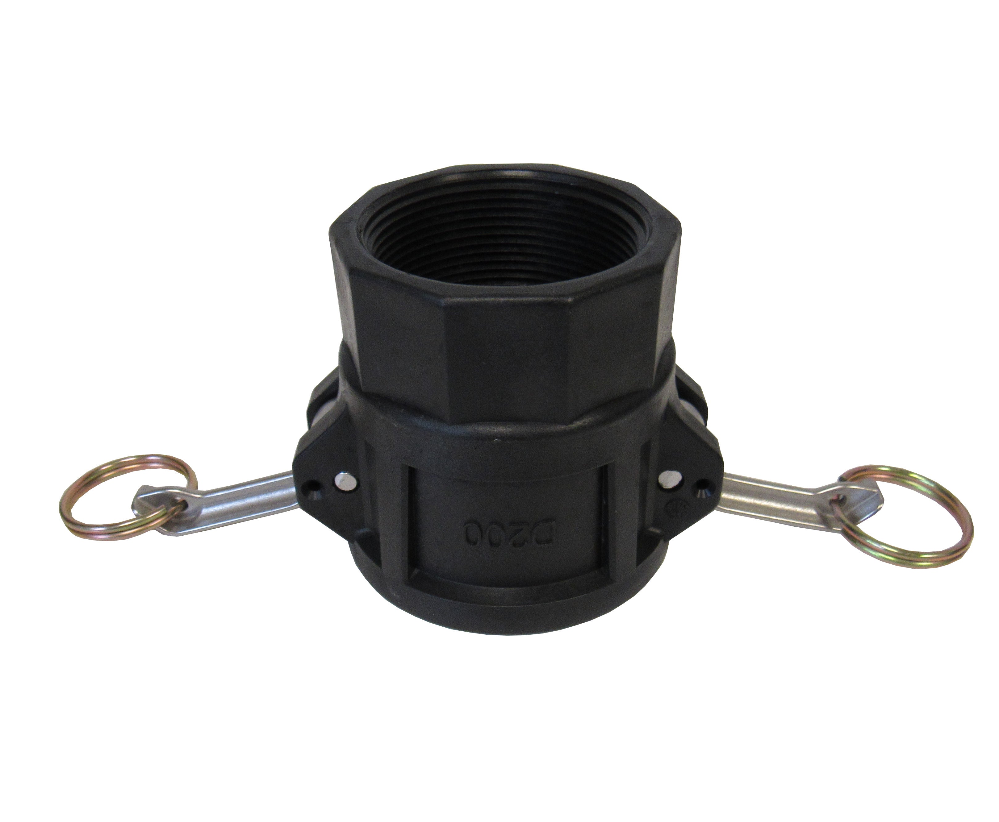 D150 Polypropylene Cam & Groove Fitting, 1-1/2 Inch Female Camlock X Female NPT Thread