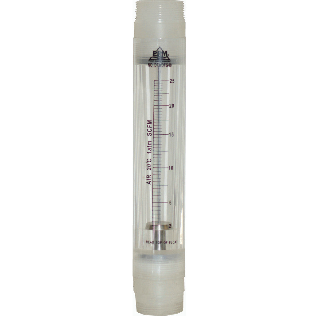 PRM FMDFG40 2-25 SCFM Air Rotameter Flow Meter