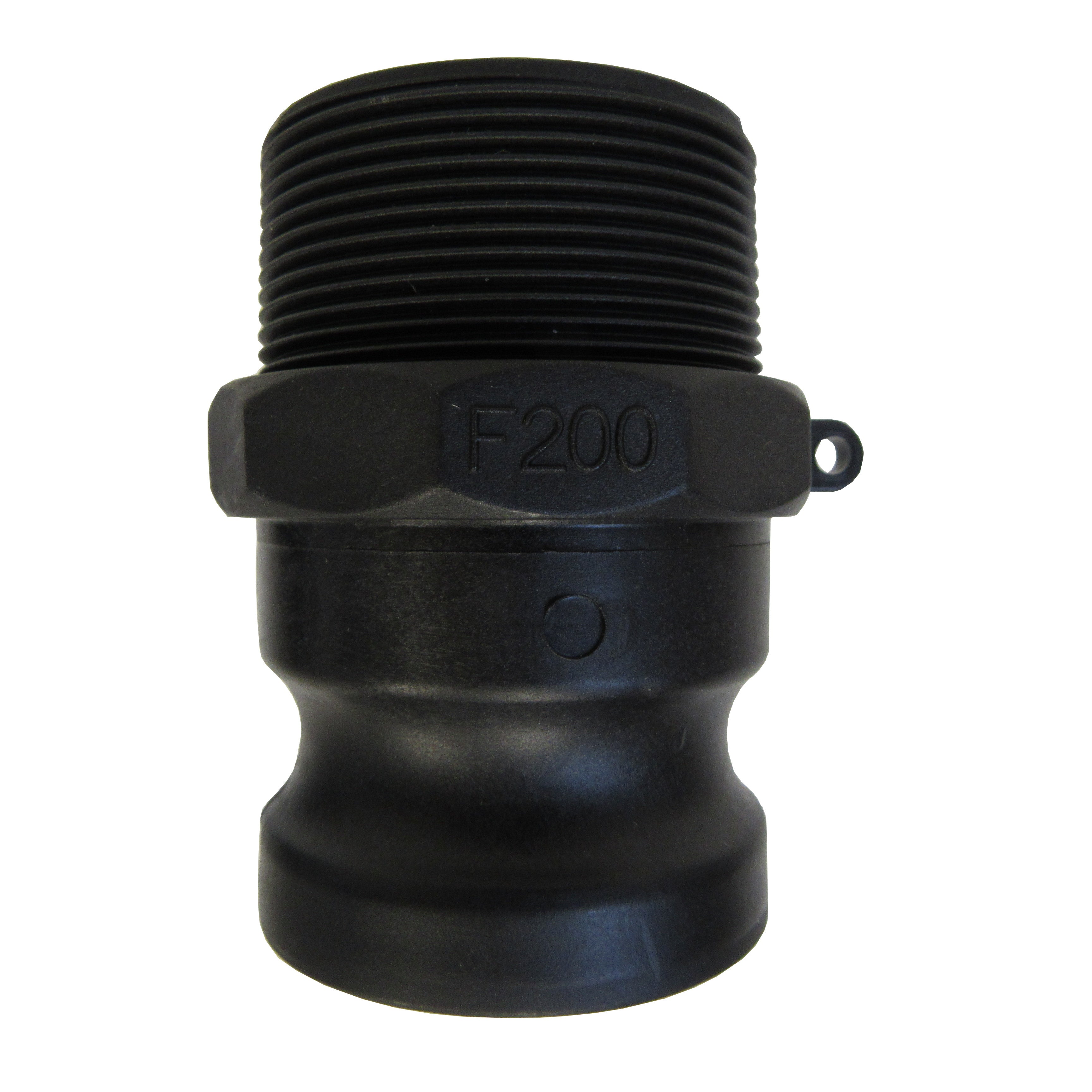 F200 Polypropylene Cam & Groove Fitting, 2 Inch Male Camlock Coupler X Male NPT