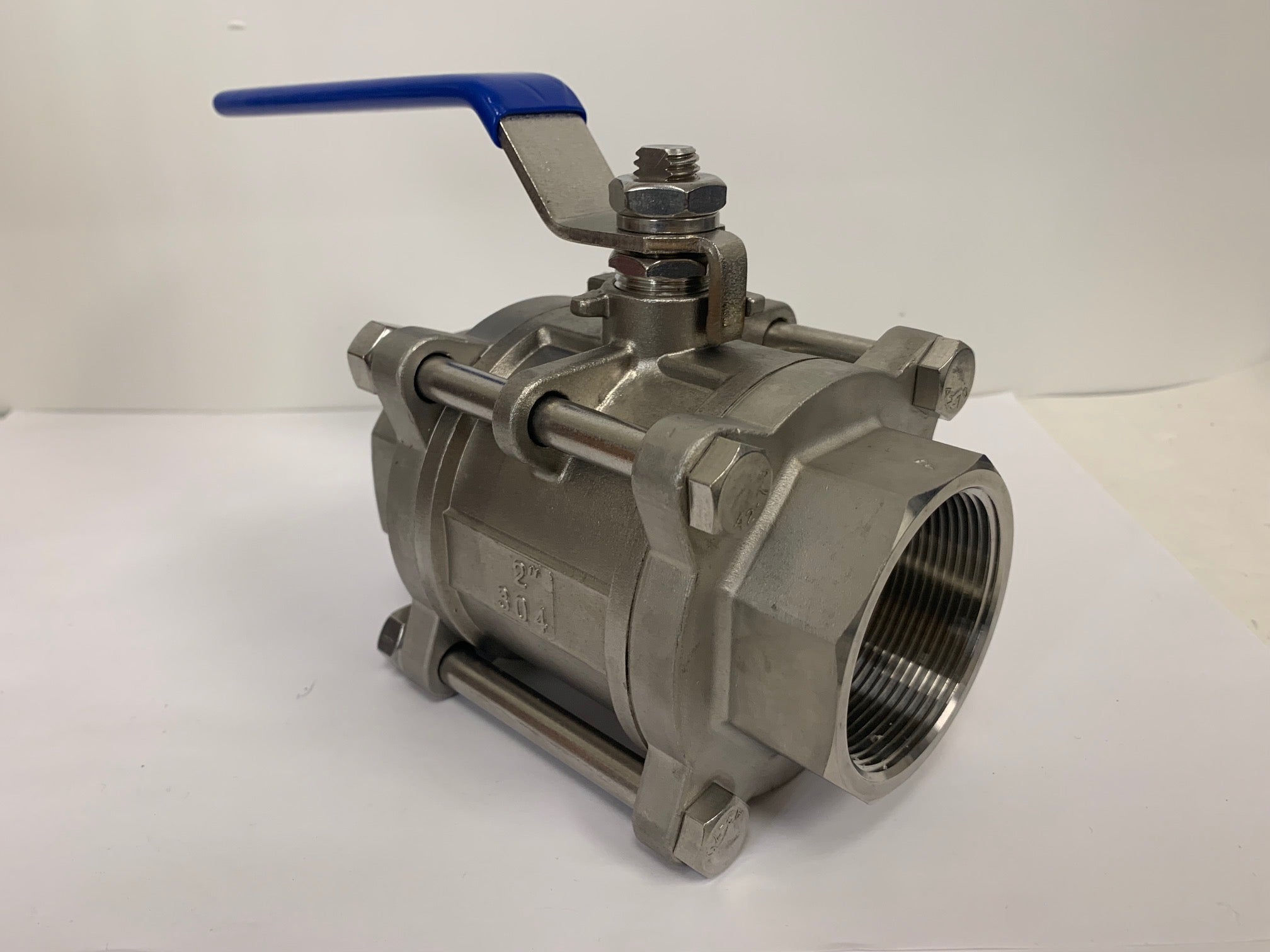 2 Inch NPT 3 Piece Stainless Steel Full Port Ball Valve