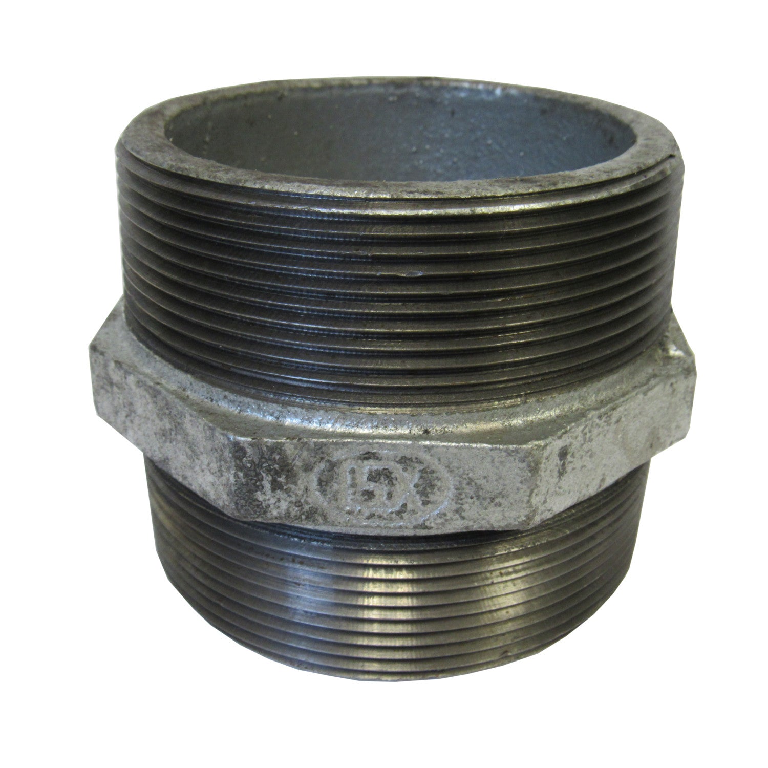4 Inch Galvanized Malleable Iron Hex Nipple