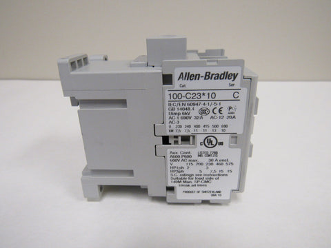 Allen-Bradley 100-C23J10 IEC Standard Contactor, 23 Amp, 24VAC Coil