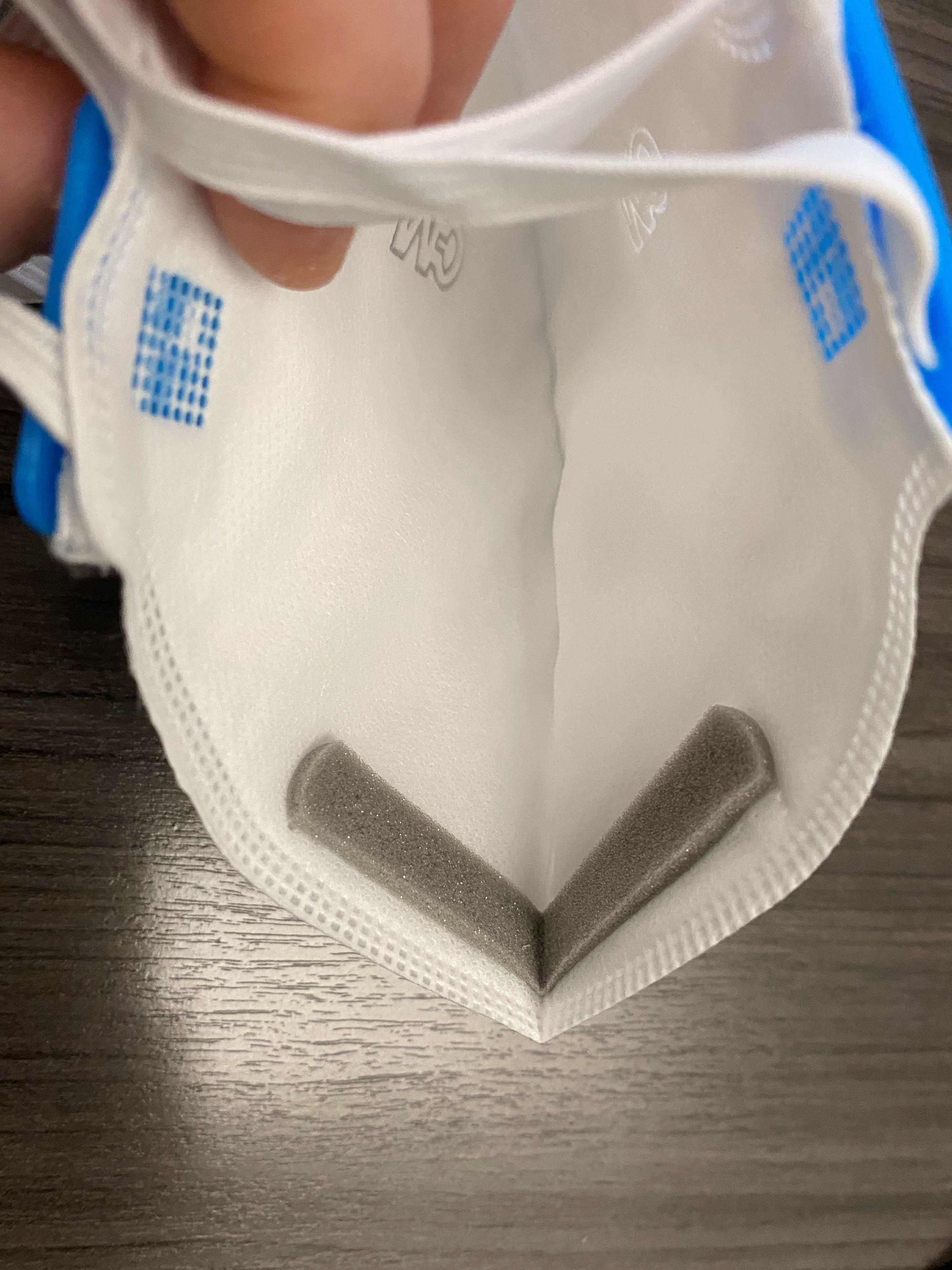 KN95 Respirator Mask Interior with Nose Pad