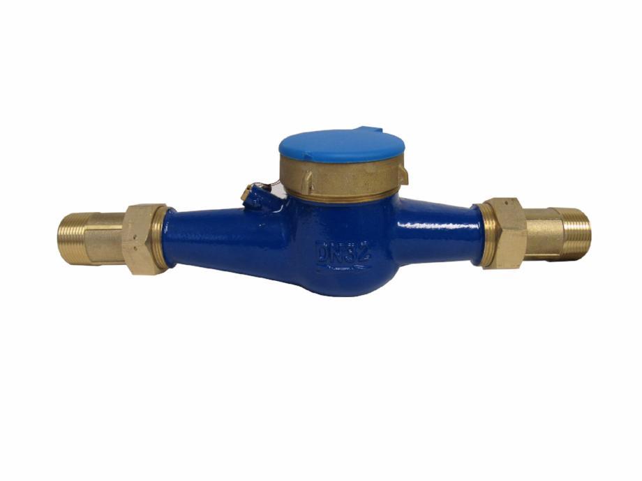 PRM 2 Inch Multi-Jet Brass Totalizing Water Meter