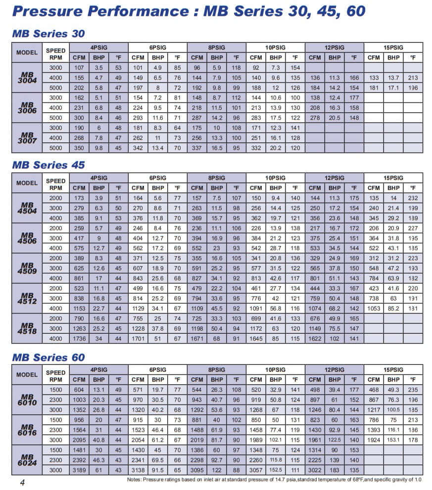 Eurus MB4512 Positive Displacement Blower