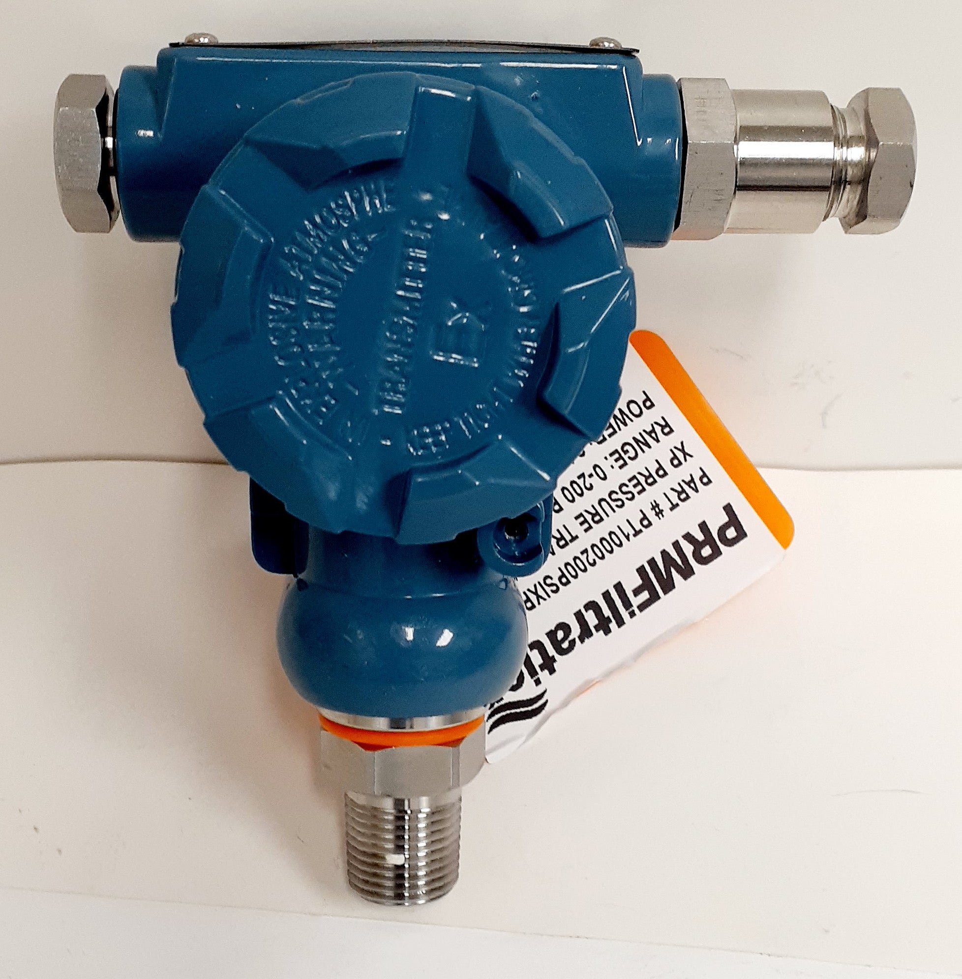 PRM 2088 Enclosed Pressure Transmitter, 0-200 PSI, 1/2 Inch MNPT, 4-20 mA Output, 24 VDC