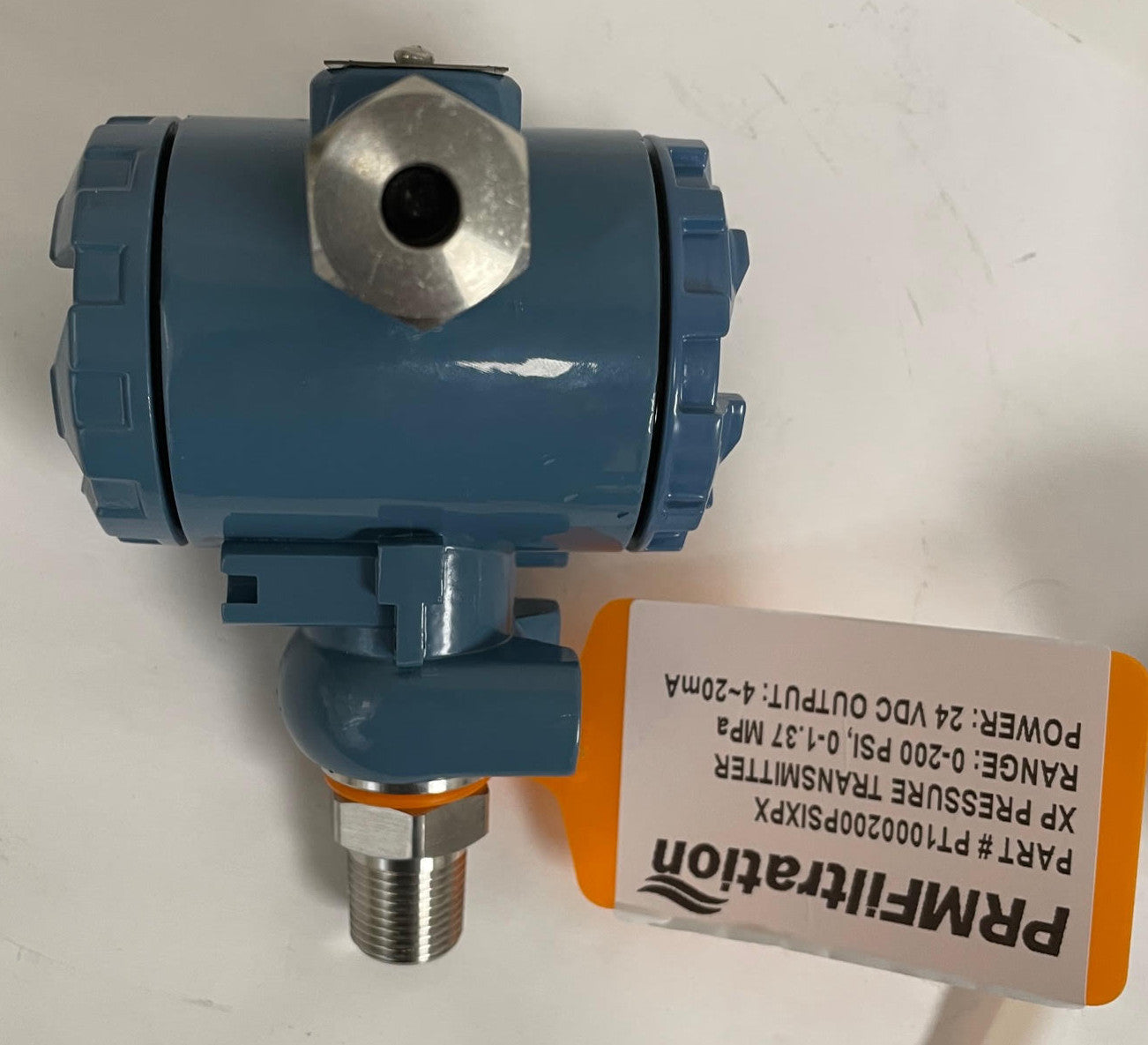 PRM 2088 Enclosed Pressure Transmitter, 0-200 PSI, 1/2 Inch MNPT, 4-20 mA Output, 24 VDC