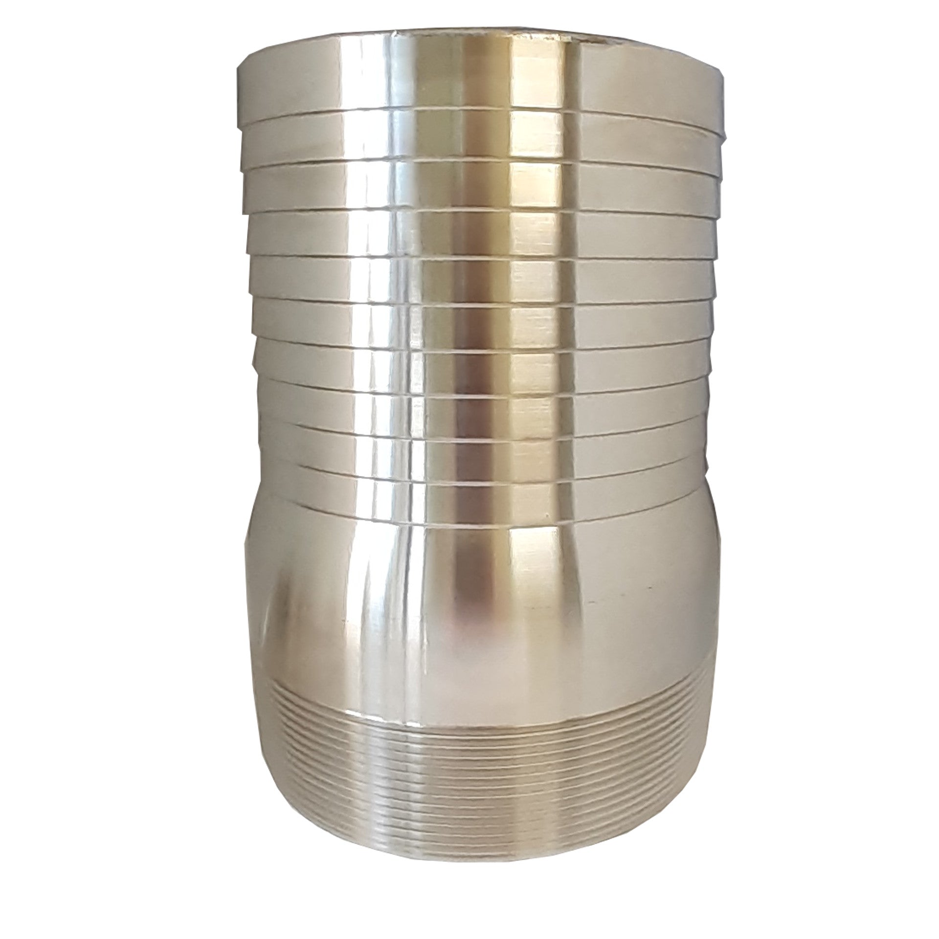 6 Inch 304 Stainless Steel King Combination (KC) Nipple (MNPT X Hose Barb)