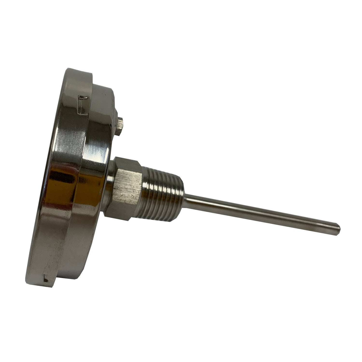 PRM Temperature Gauge, 32-250°F / 0-120°C, 3 Inch Dial, 304 Stainless Steel Case & Stem, 1/2 Inch NPT Back Mount