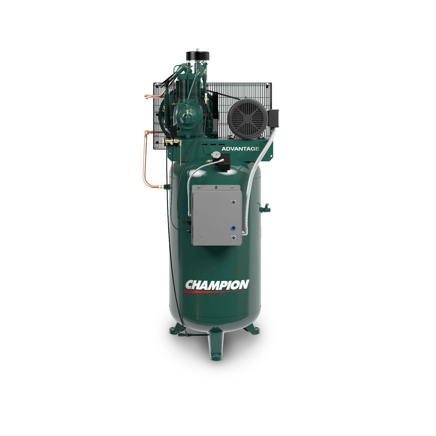Champion Advantage 5 HP Piston Two-Stage Air Compressor with Vertical 80 Gallon Air Tank, 230 Volt, 1 Phase