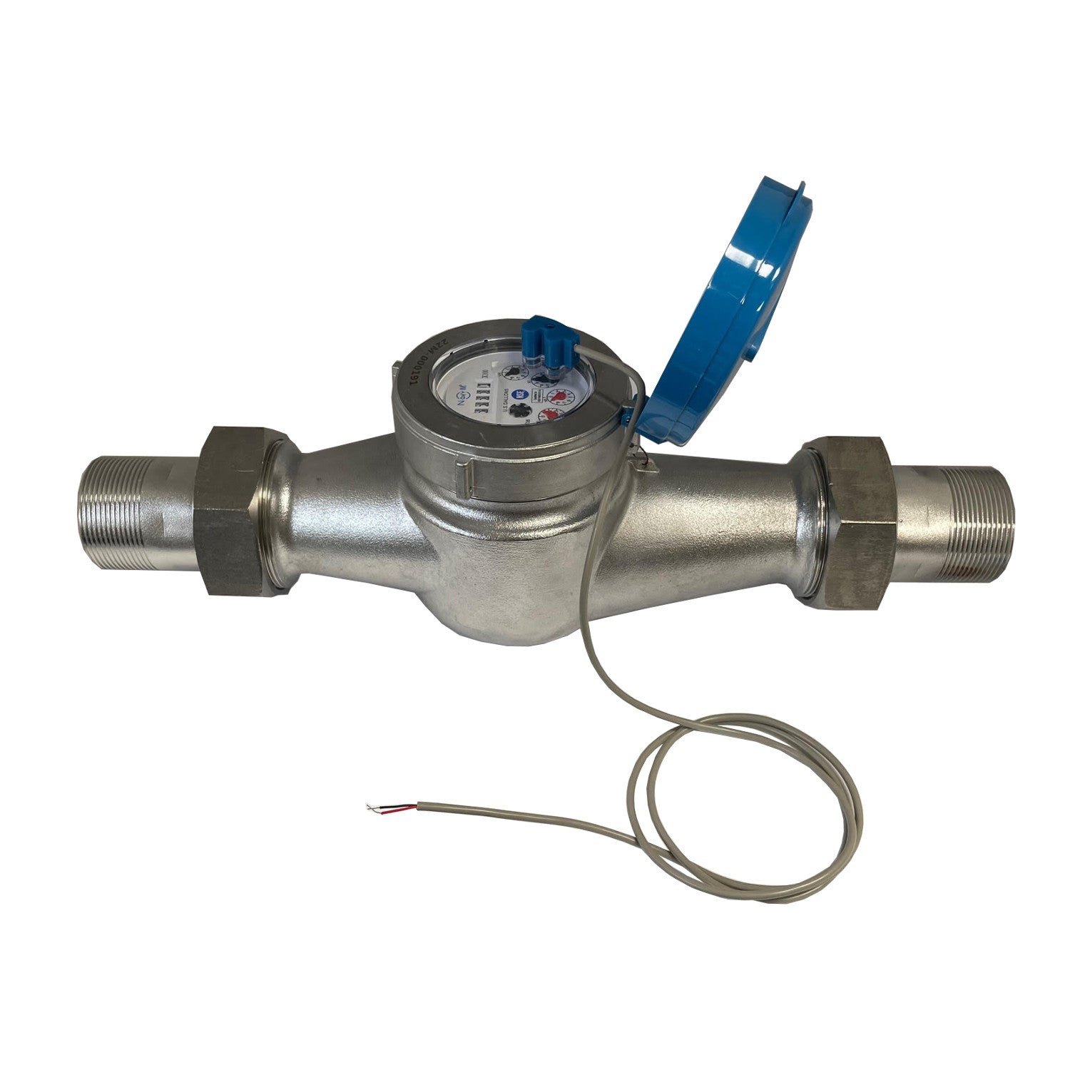 NSF 61 Certified 2 Inch NPT Stainless Steel Multi-Jet Totalizing Water Meter with Pulse Output