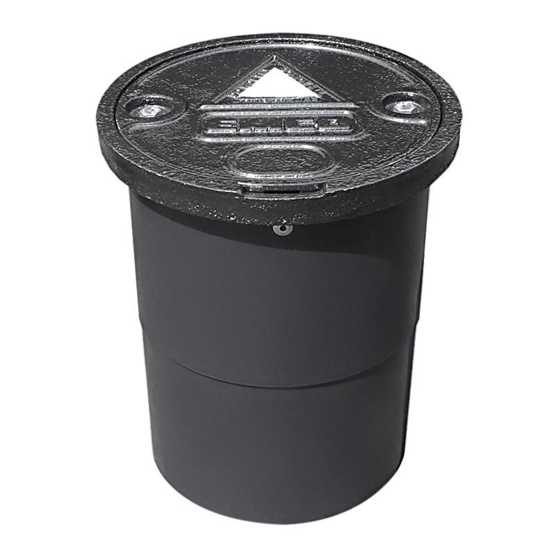 12 X 12 Inch Monitoring Well, Bolt Down Lid, Poly Skirt