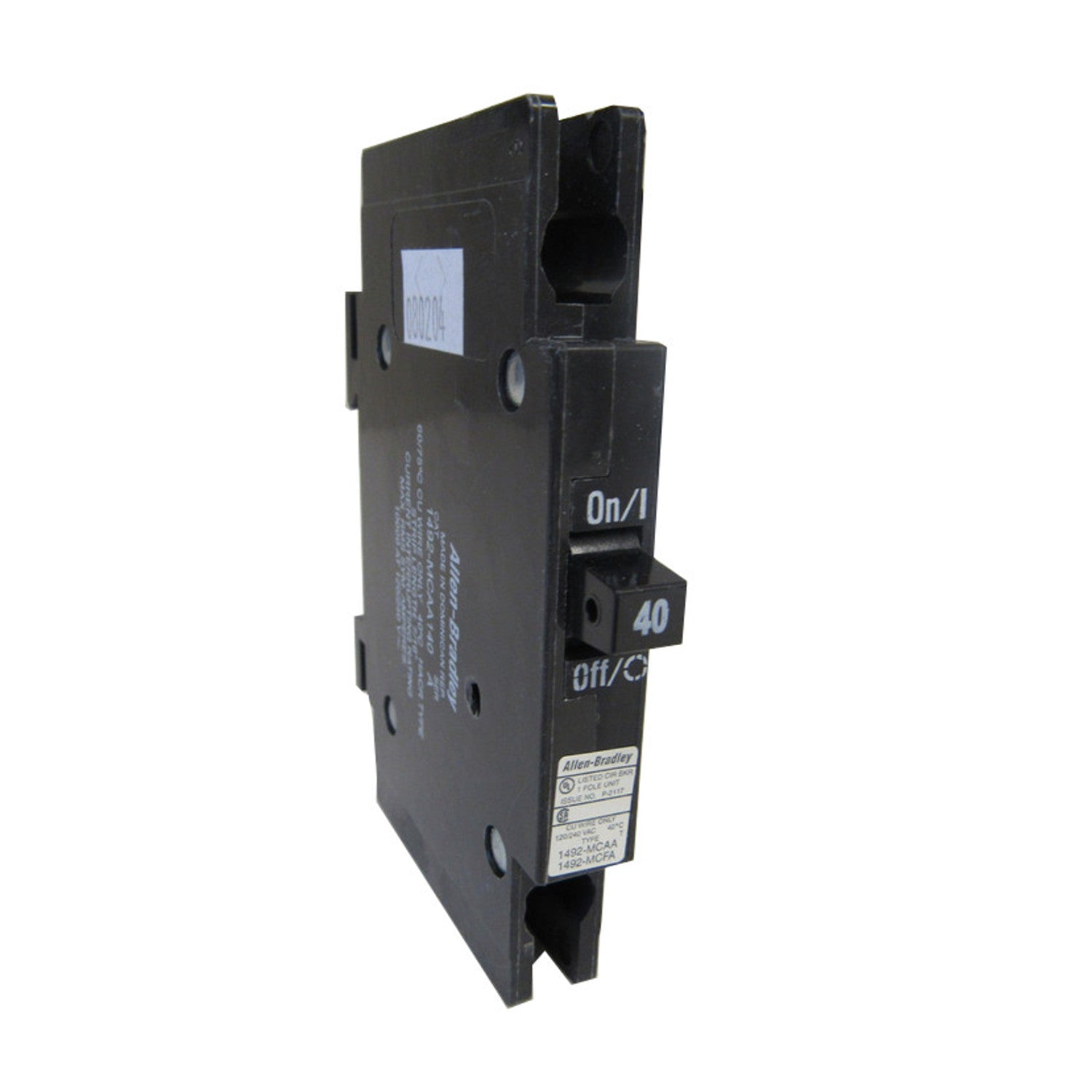 Allen Bradley 1492-MCAA120 Circuit Breaker, 1 Pole, 20 Amp