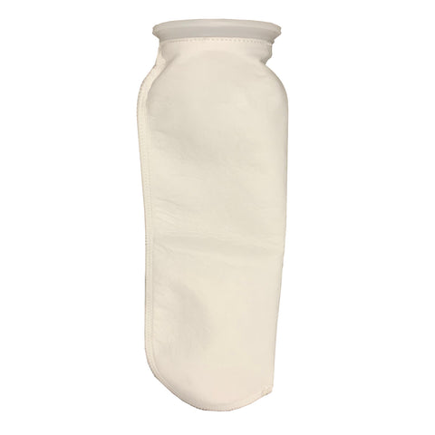 #2 Size 5 Micron Liquid Filter Bags for use with PPH Housing, Polyester Felt, Polypropylene Ring