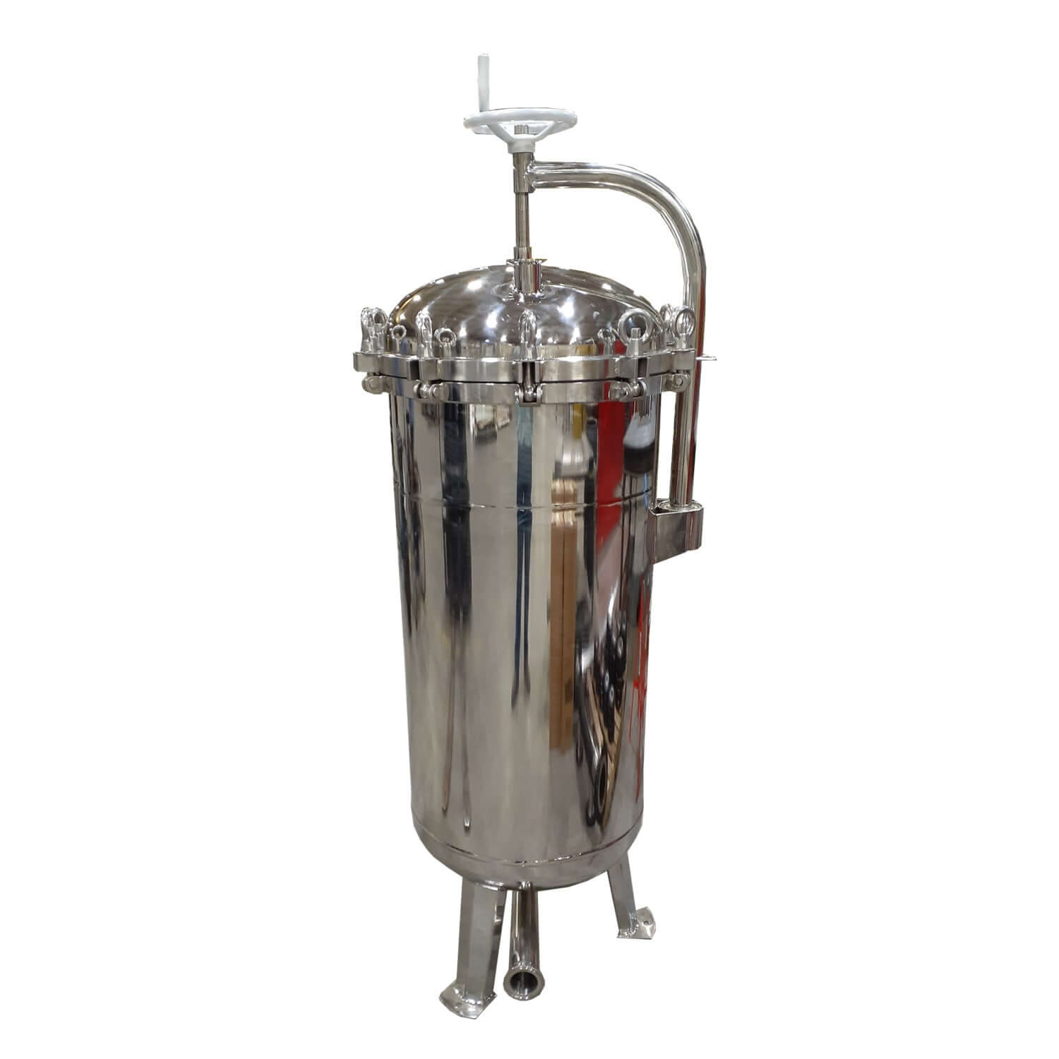 PRM #2 316L Stainless Steel 4 Bag Multi-Filter Housing, 2 Inch Tri-Clamp In/Out-150 psi