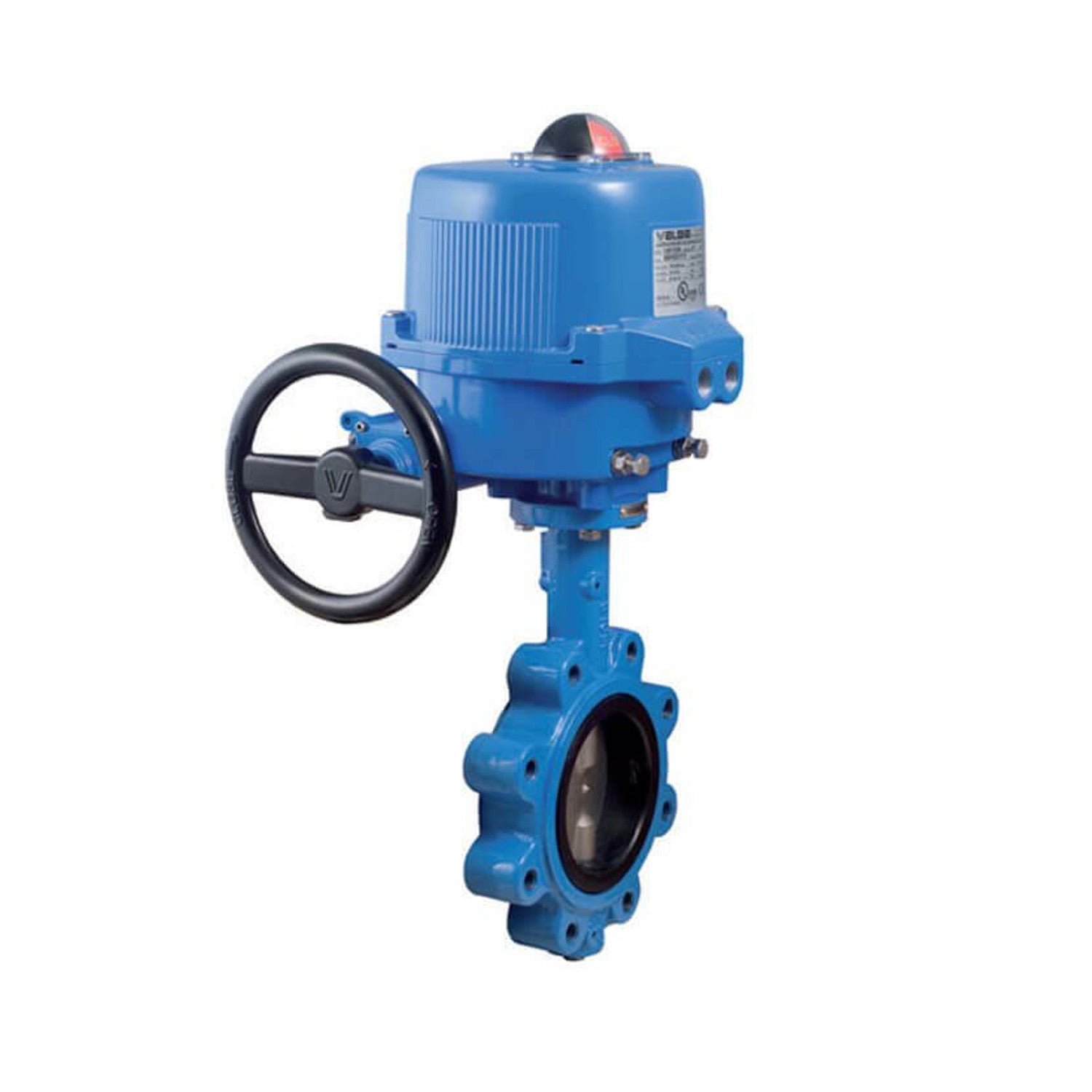 Bonomi MEN501S Lug Style Butterfly Valve, EPDM Seat, Stainless Steel Disc with Metal Electric Actuator