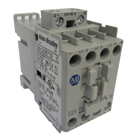 Allen-Bradley100-C23EJ10 IEC Standard Contactor, 23 Amp, 24VDC Coil