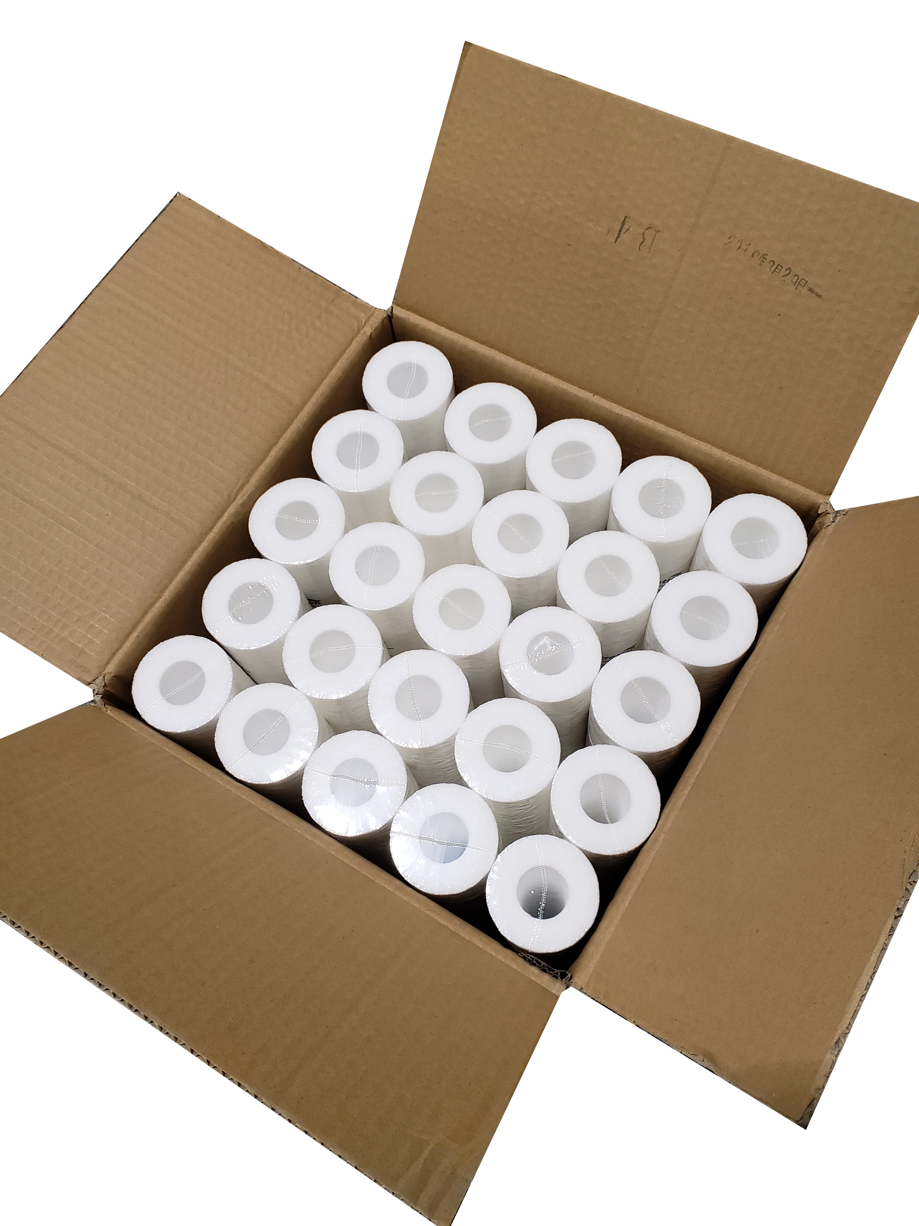 PRM Filtration PA4025 Spun Polypropylene Sediment Filter Cartridges, 40 Inch x 2.5 Inch, NSF Certified - 25 Micron