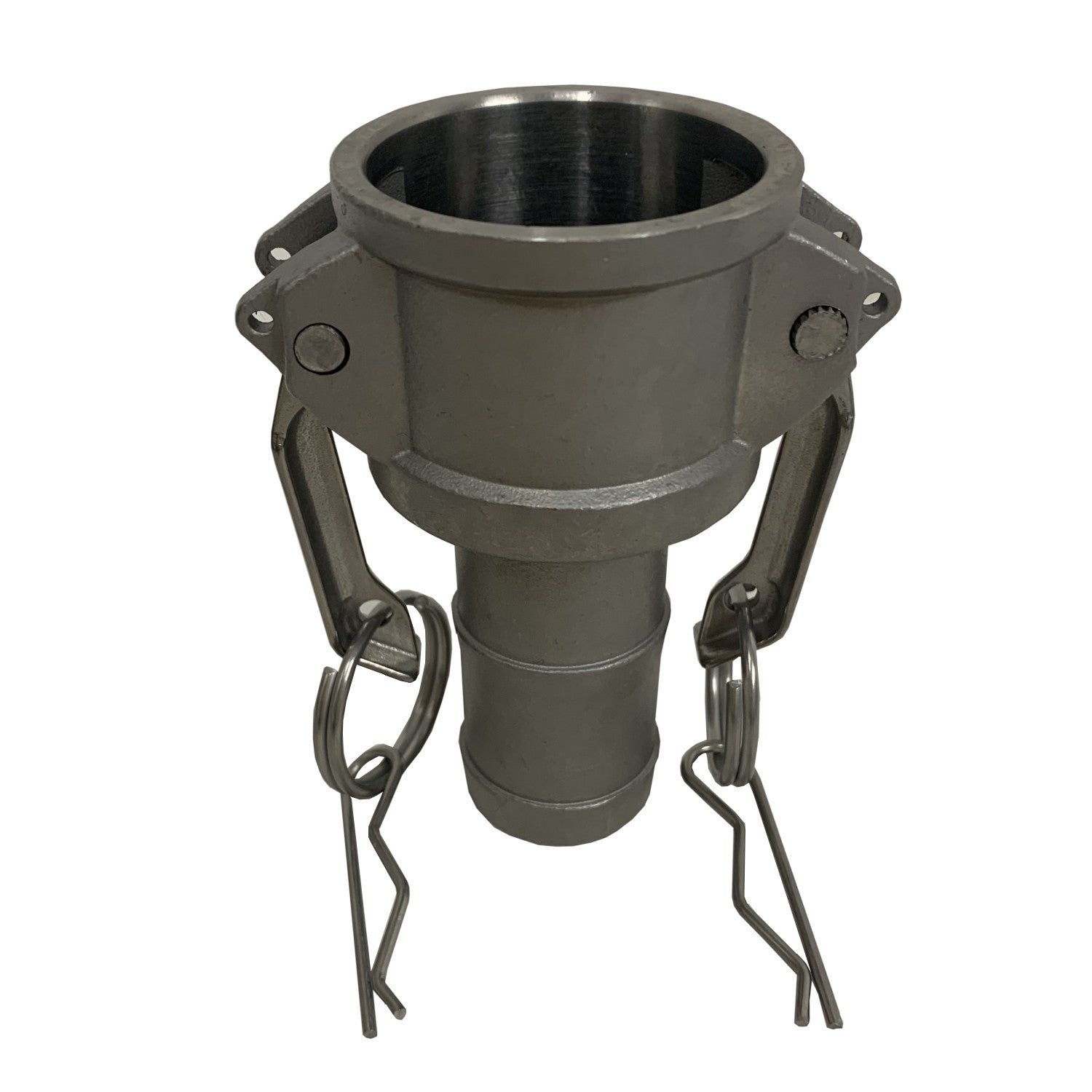 Stainless Steel Cam & Groove C150 Fitting, 1-1/2 Inch Female Camlock X Hose Shank