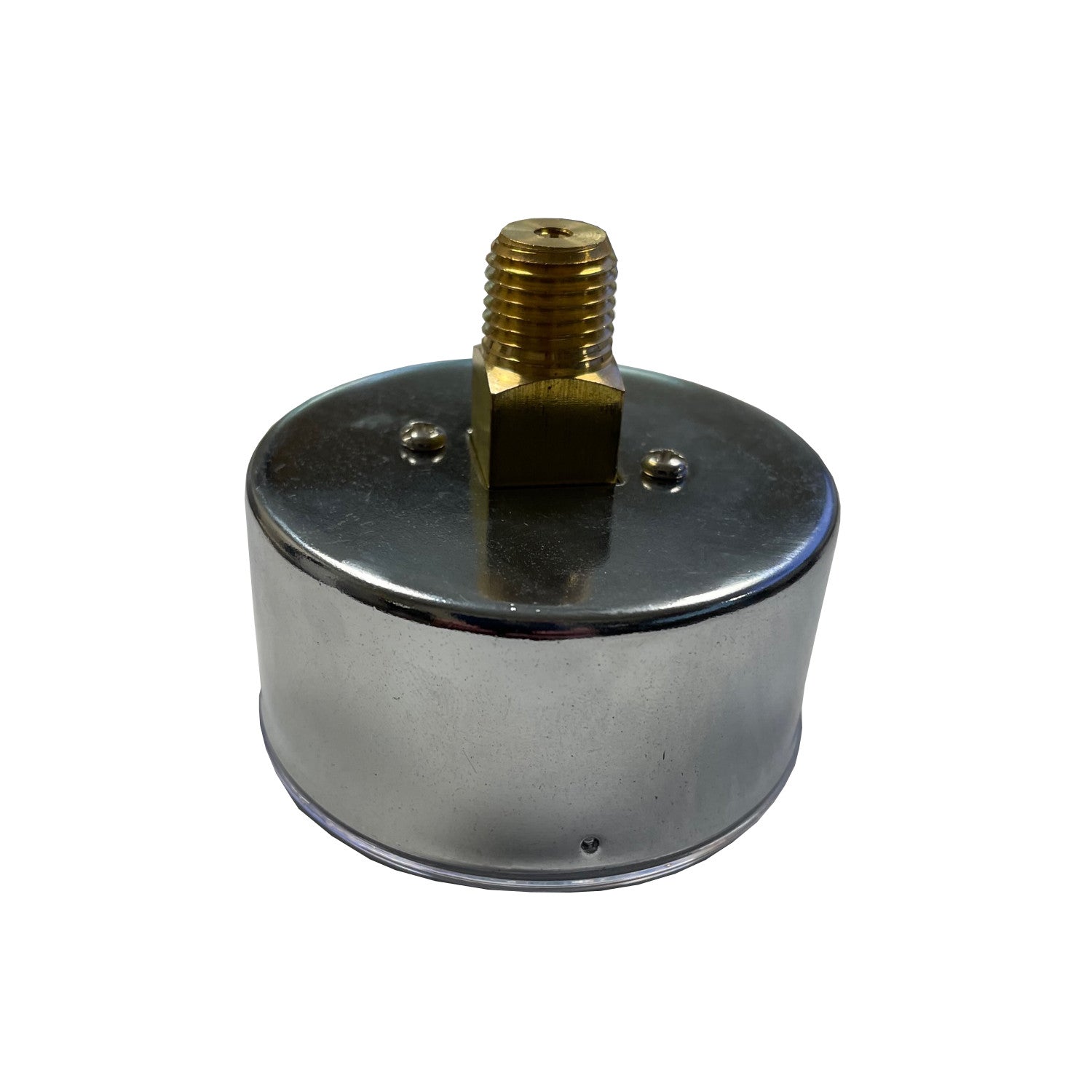 PRM Vacuum Gauge 0 to -60”WC / 0 to -4 inHg, 2.5 Inch Chrome Case, Brass Internals 1/4 Inch NPT Back Mount, Dry Gauge