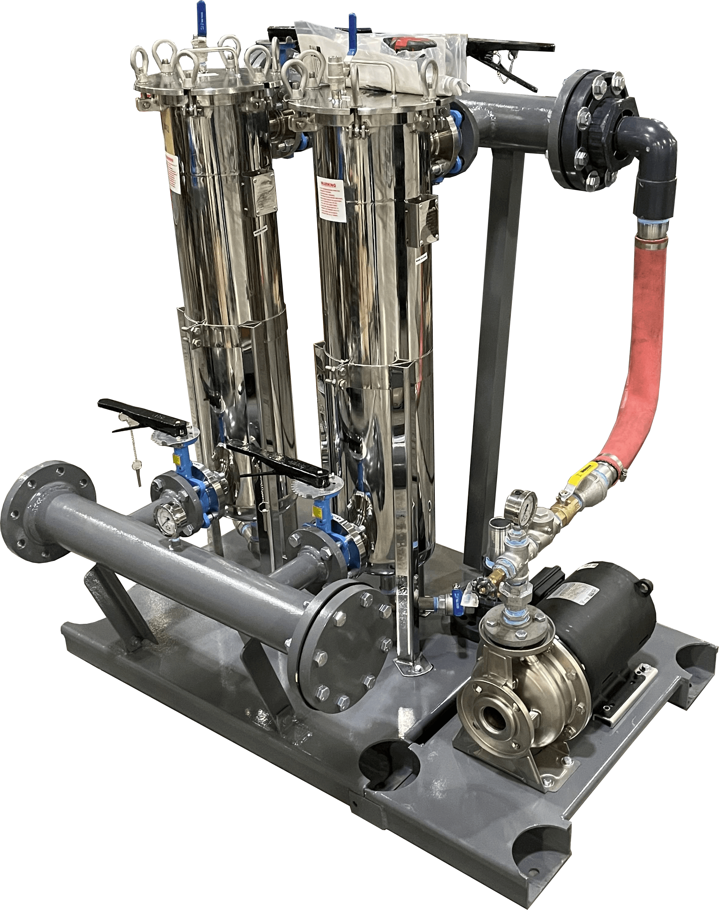 Pump Skid Additions for Dual Bag Filter Skid