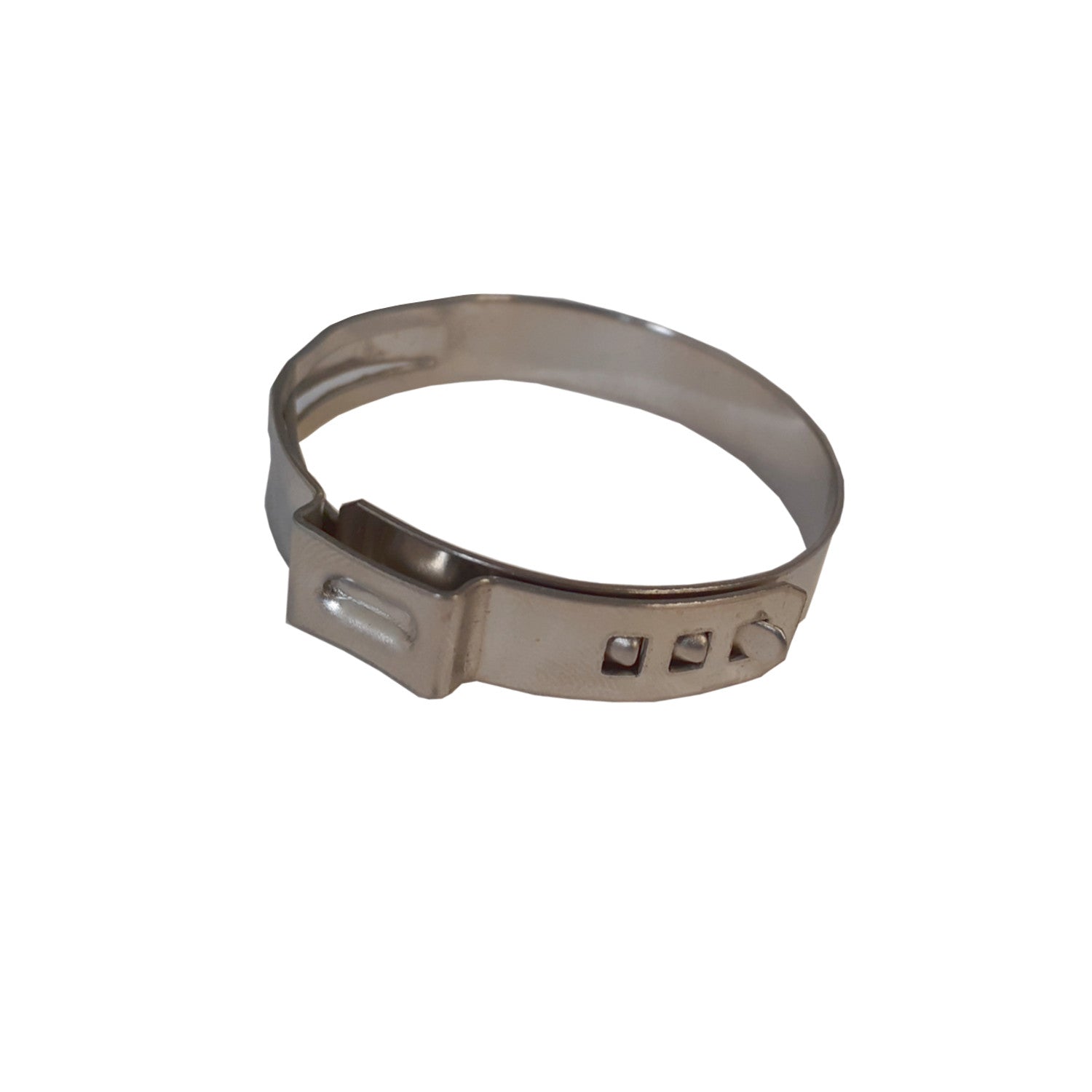 Single Ear Hose Clamps, 21.0 MM (0.827 Inch), 304 Stainless Steel