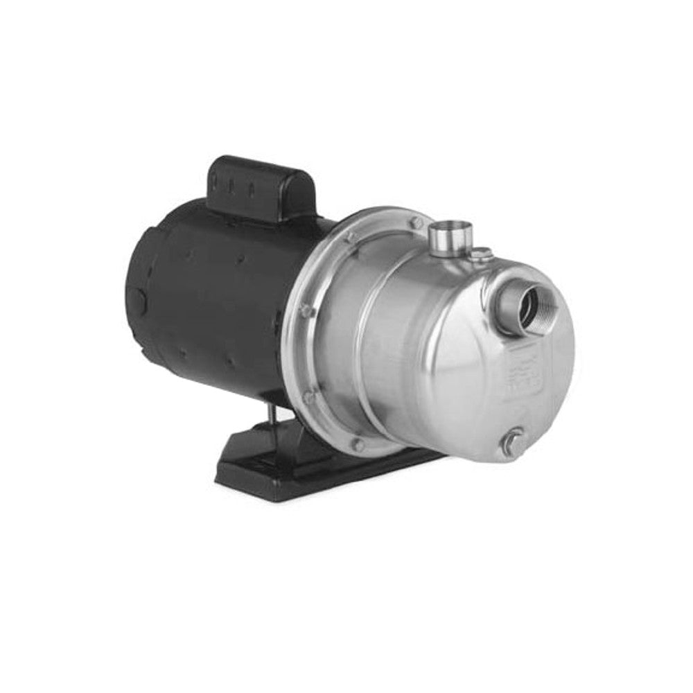 Ebara JEU80610T1C Stainless Steel Self-Priming Jet Pump, 1 HP, 1 PH, TEFC