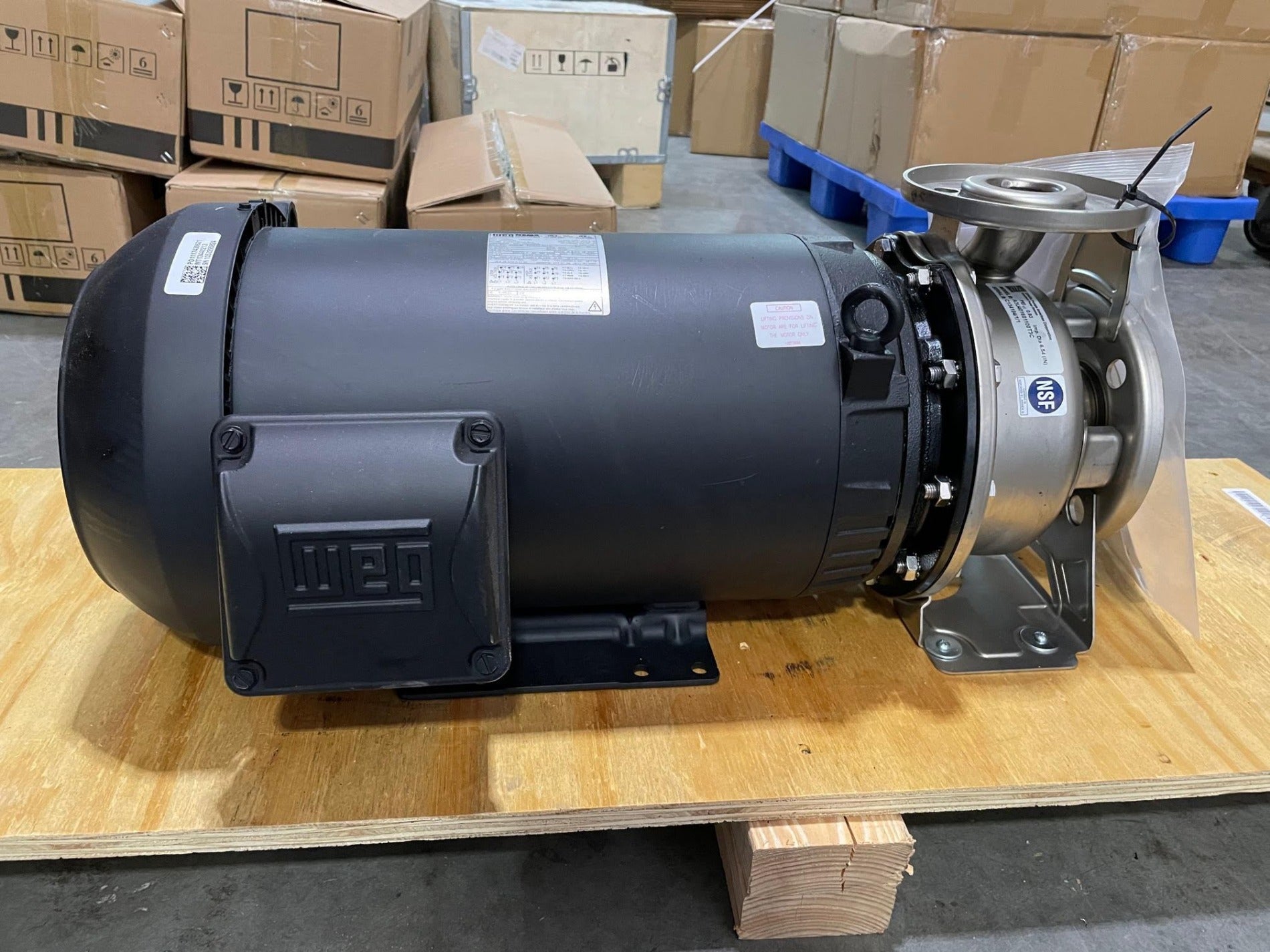 Ebara Pump A3U401601100T3C Stainless Steel Centrifugal Pump, 10 HP, 3 PH, 230V, TEFC