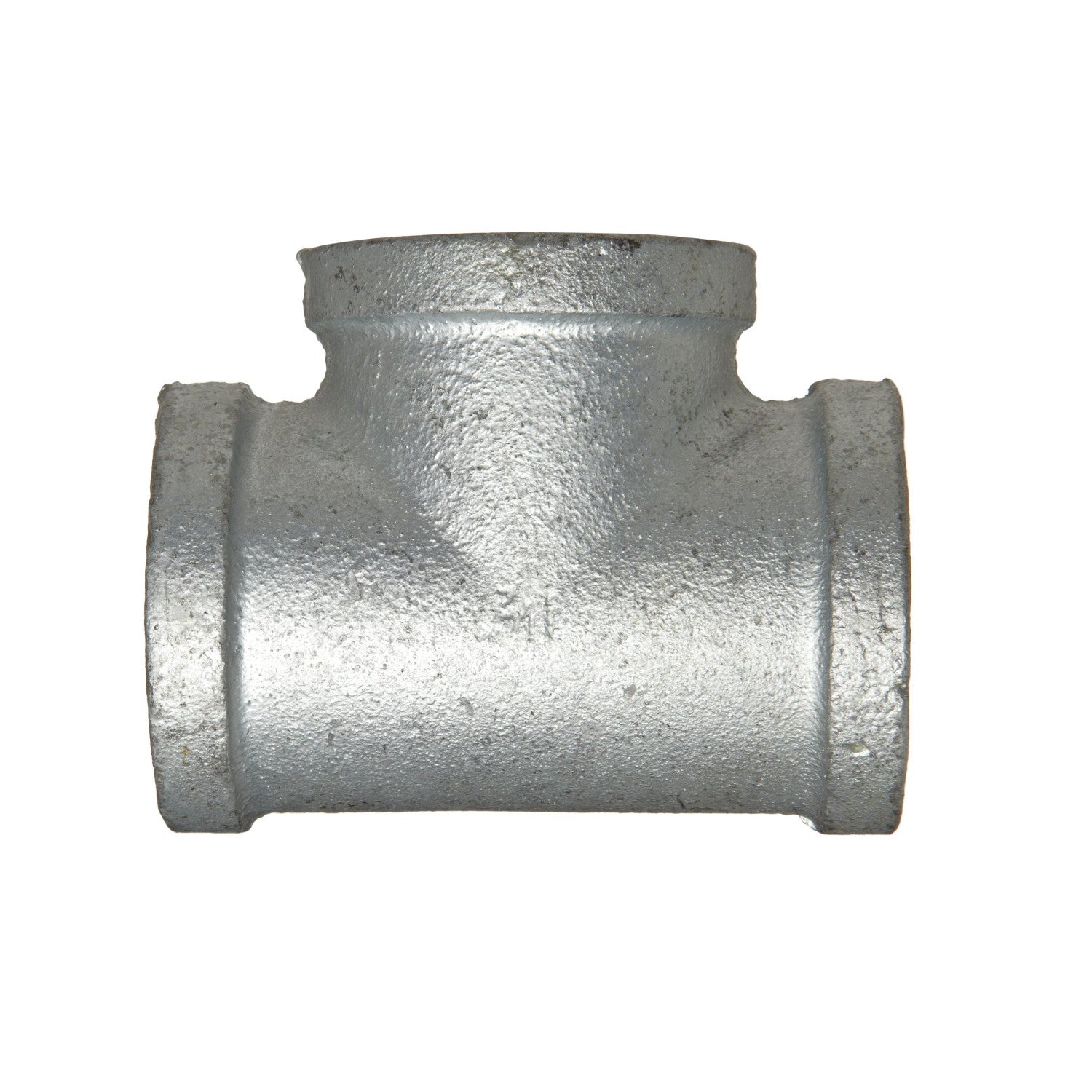 TSX 6 Inch NPT Galvanized Malleable Iron Straight Tee
