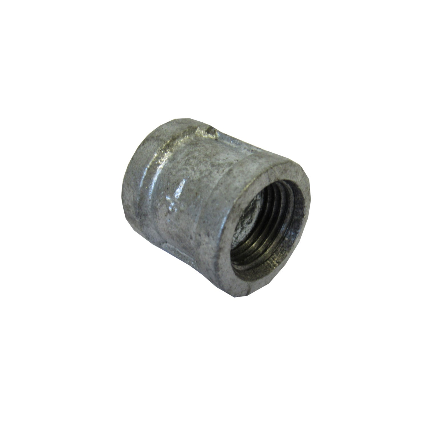 Galvanized Straight Coupling, 1 Inch NPT Thread