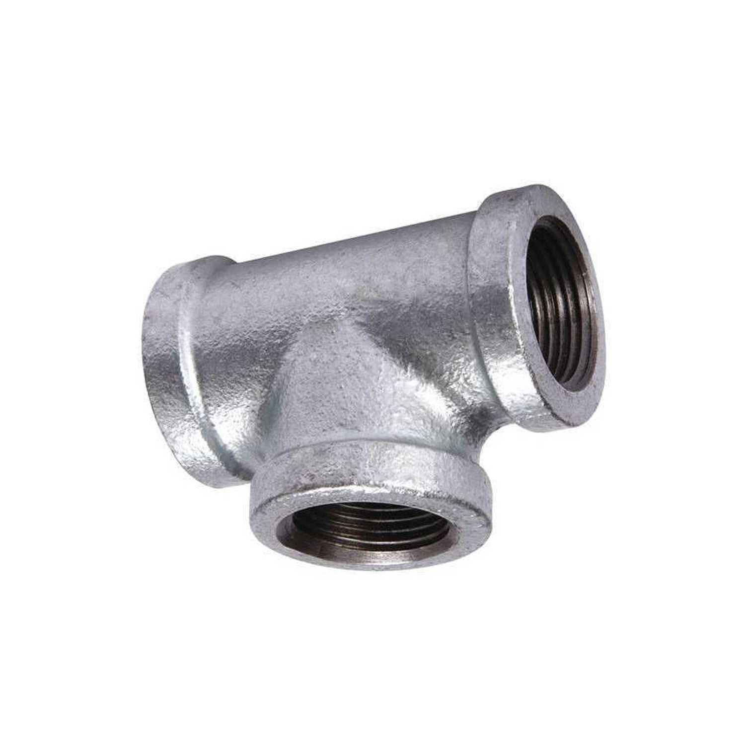 TSX 1/2 Inch NPT Galvanized Malleable Iron Straight Tee