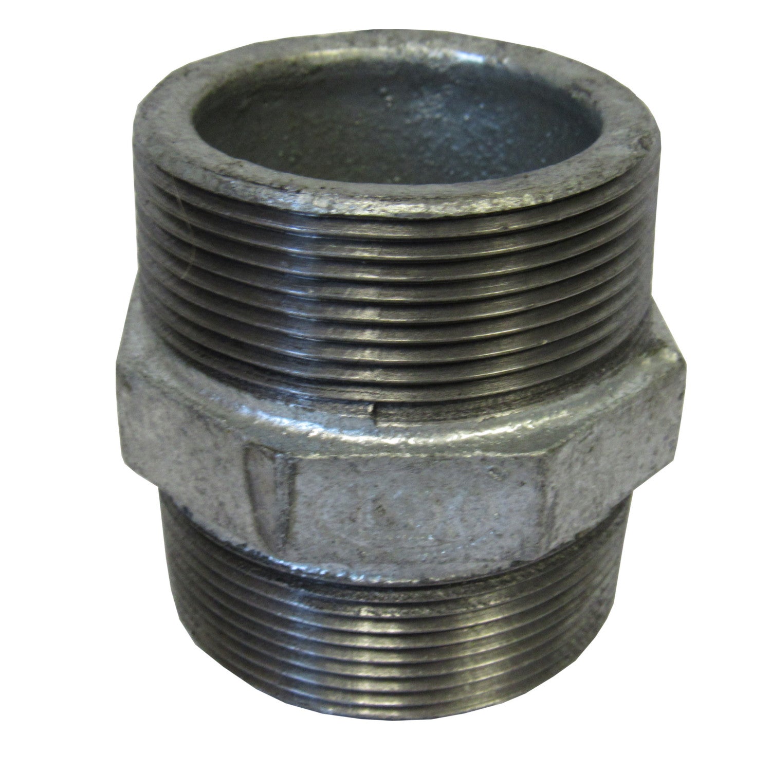 Galvanized Hex Nipple - 2-1/2 Inch