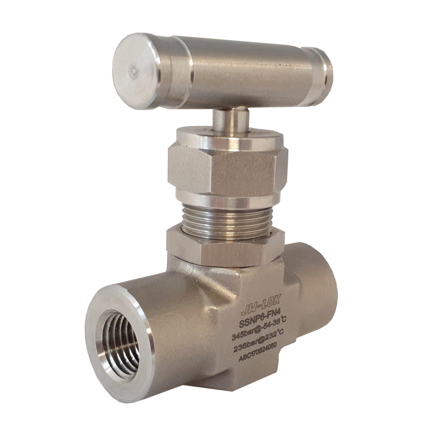 JW-LOK 1/4 Inch Needle Valve, 316 Stainless Steel