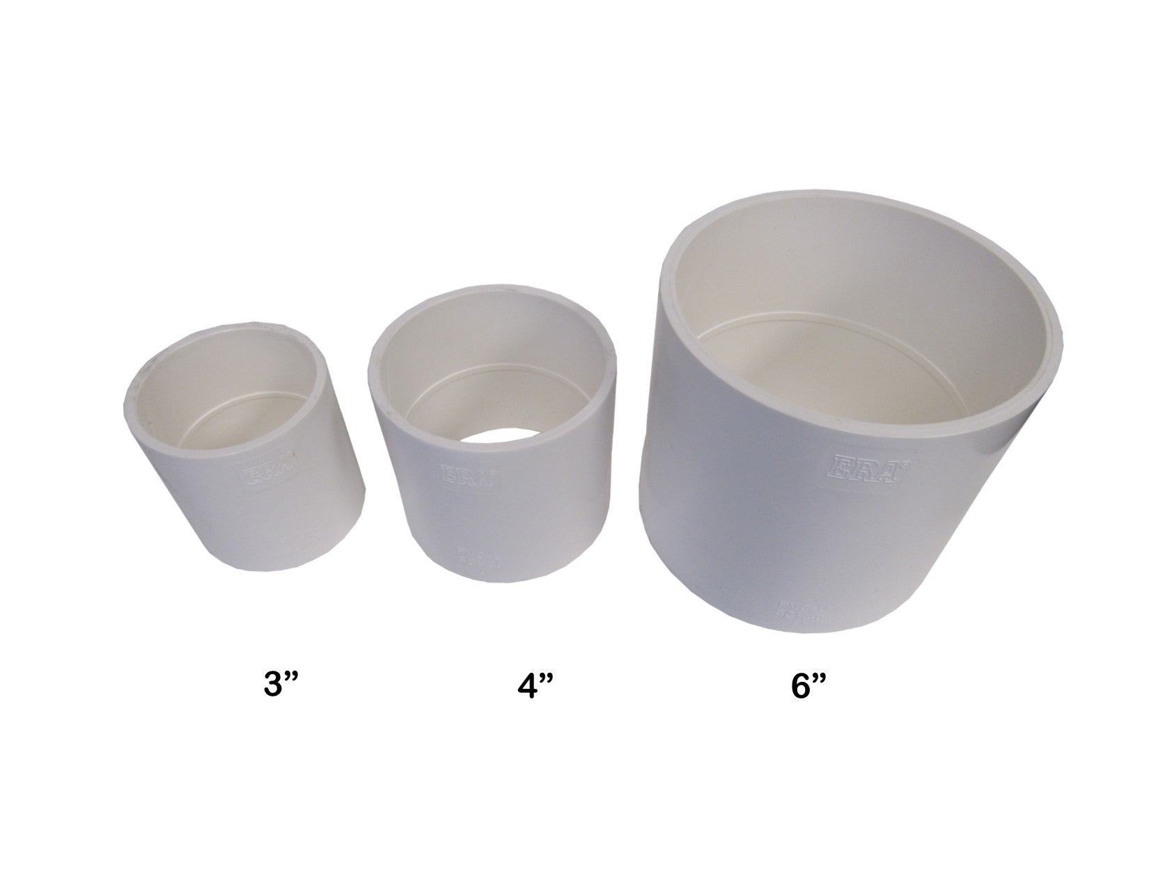 ERA Sch 40 PVC Straight Coupling, 1 Inch Socket x Socket