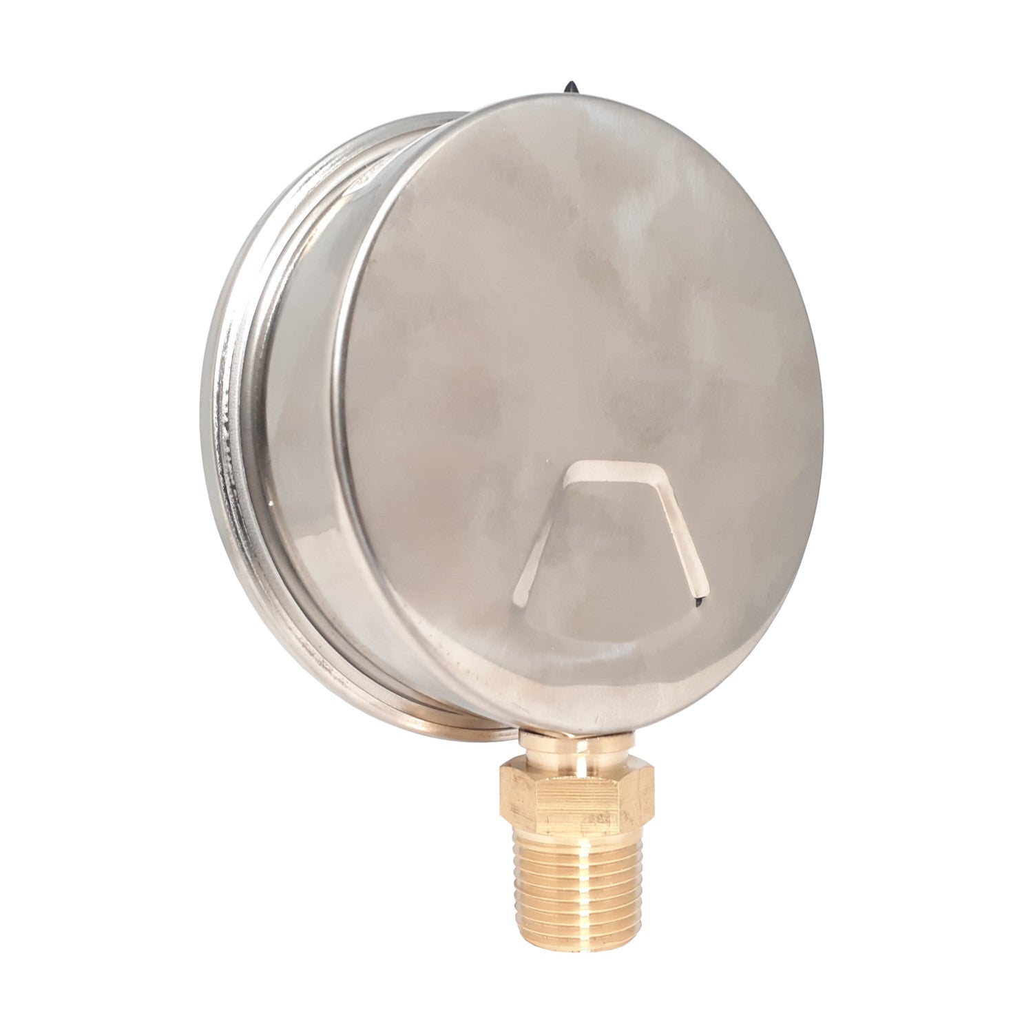 4 Inch Compound Gauge, -15 to 10 psi, -35 to 20 ft.HD, 304 Stainless Steel with Brass Internals