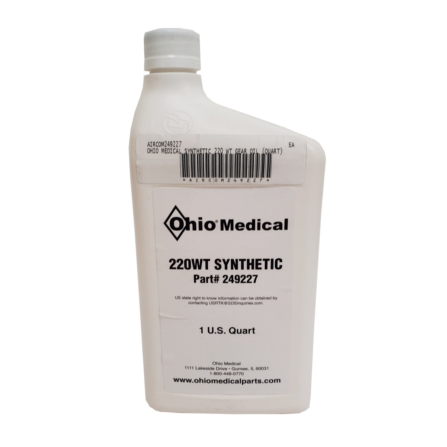 Synthetic 220 Wt. Gear Oil for Rotary Claw Pumps, 1 Quart