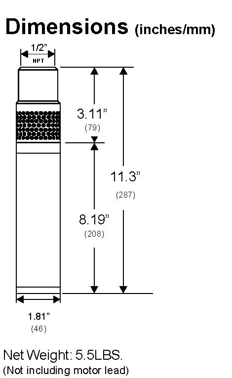 Grundfos RediFlo 2 Submersible Groundwater Pump (Excludes Motor Leads)