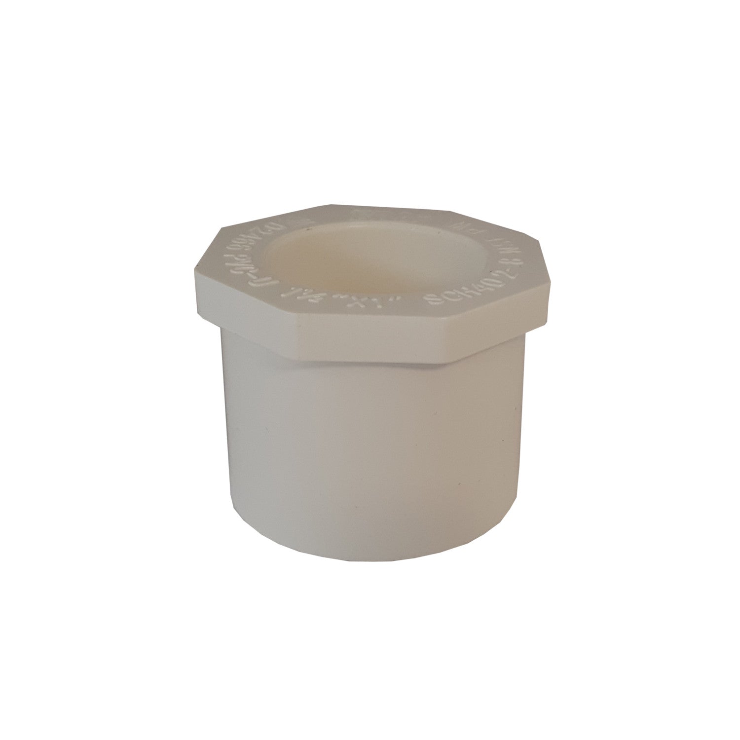 ERA Sch 40 PVC 1 Inch X 1/2 Inch Reducer Bushing, Slip X Socket, NSF Compliant