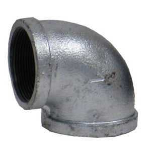 Galvanized 90 Degree Elbow, 1 Inch Female NPT Thread