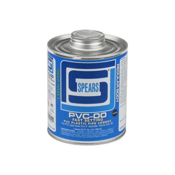 Spears PVC00C020 Clear Regular Body PVC Cement, 1 Pint