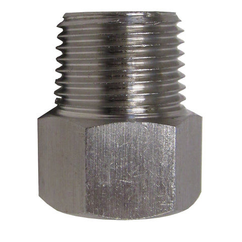 Stainless Steel Adapter, 1/2 Inch NPT Female X 1/2 Inch BSPP Male