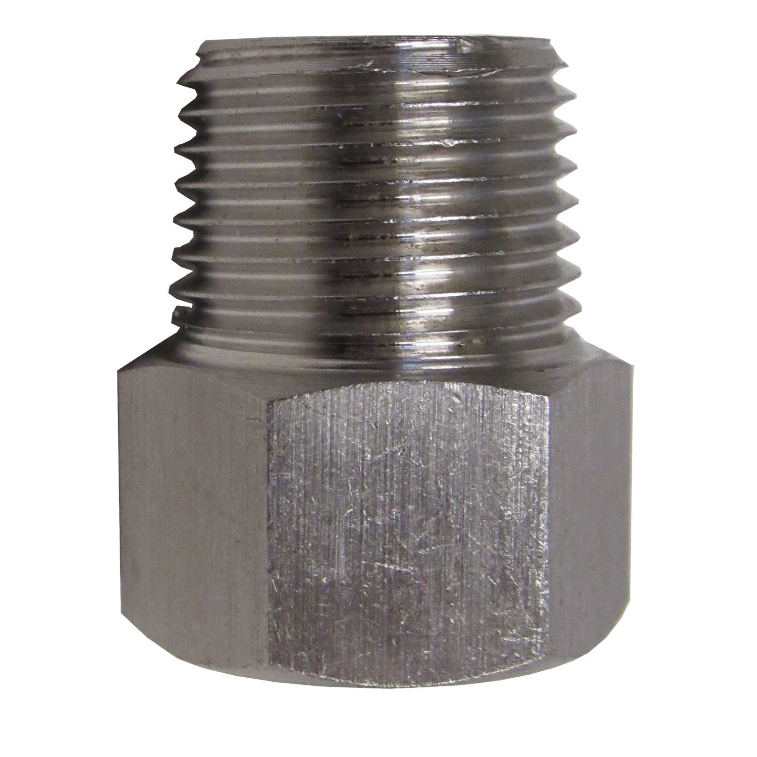 BSPP Adapters - Stainless Steel - 1/8 Inch Male NPT x 1/8 Inch BSPP Female