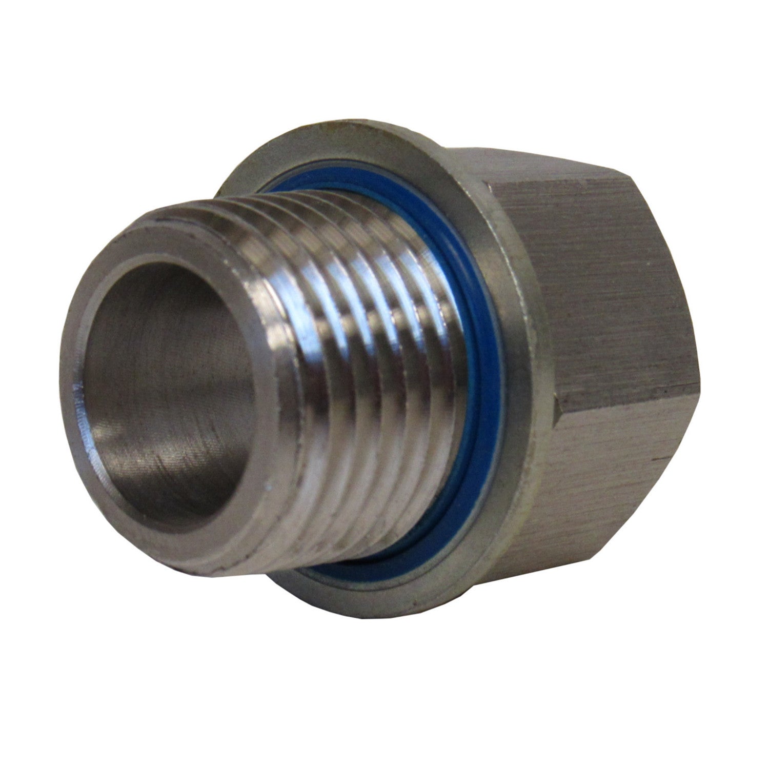 Stainless Steel Adapter, 1/4 Inch NPT Female X 1/4 Inch BSPP Male with Sealing Washer