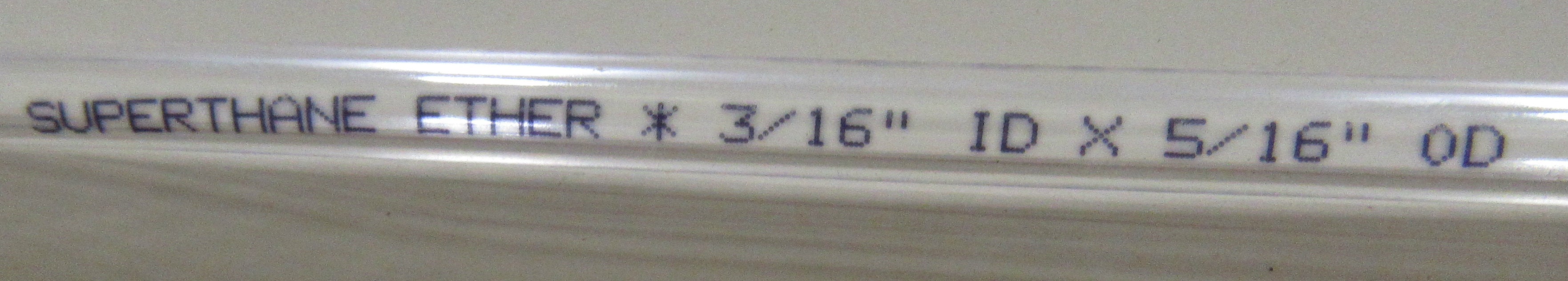 Superthane® 2100455 Clear Polyurethane Tubing 3/16 ID X 5/16 OD - 100 ft