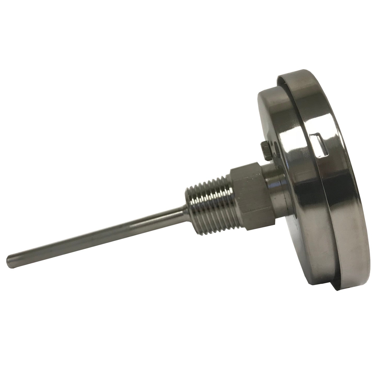 PRM Temperature Gauge, 32-400°F / 0-200°C, 3 Inch Dial, 304 Stainless Steel Case & Stem, 1/2 Inch NPT Back Mount