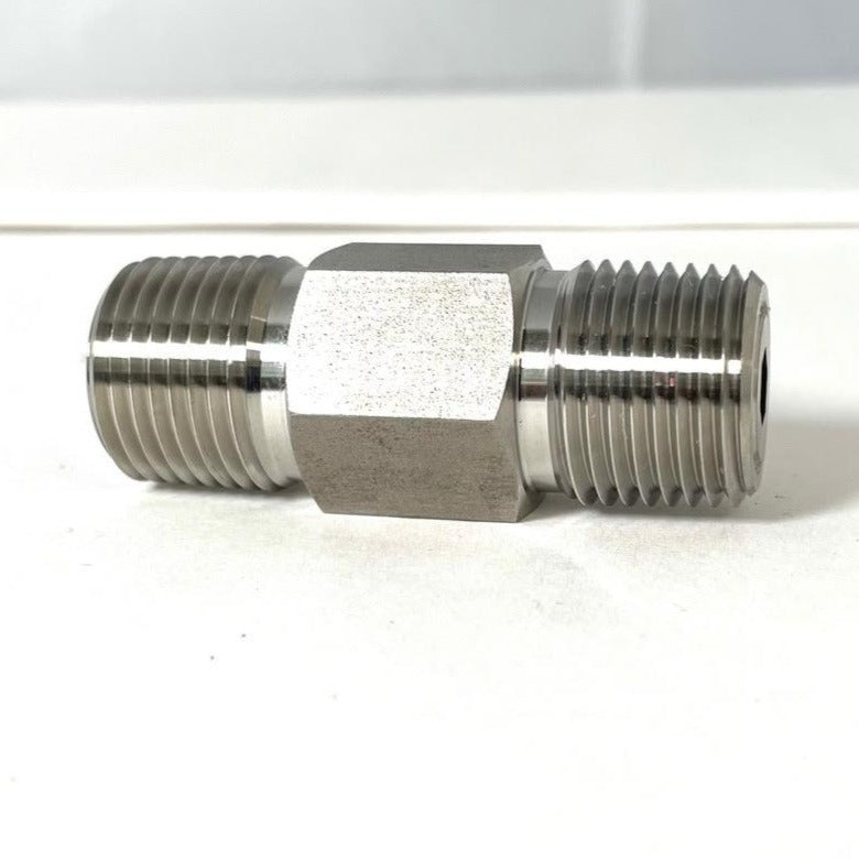 JW-LOK Inline Check Valve, 1/2 MNPT, 316 SS, 3000 PSI