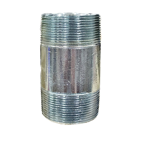 BMI 2 Inch x 4 Inch Galvanized Pipe Nipple, 150#, UL/FM