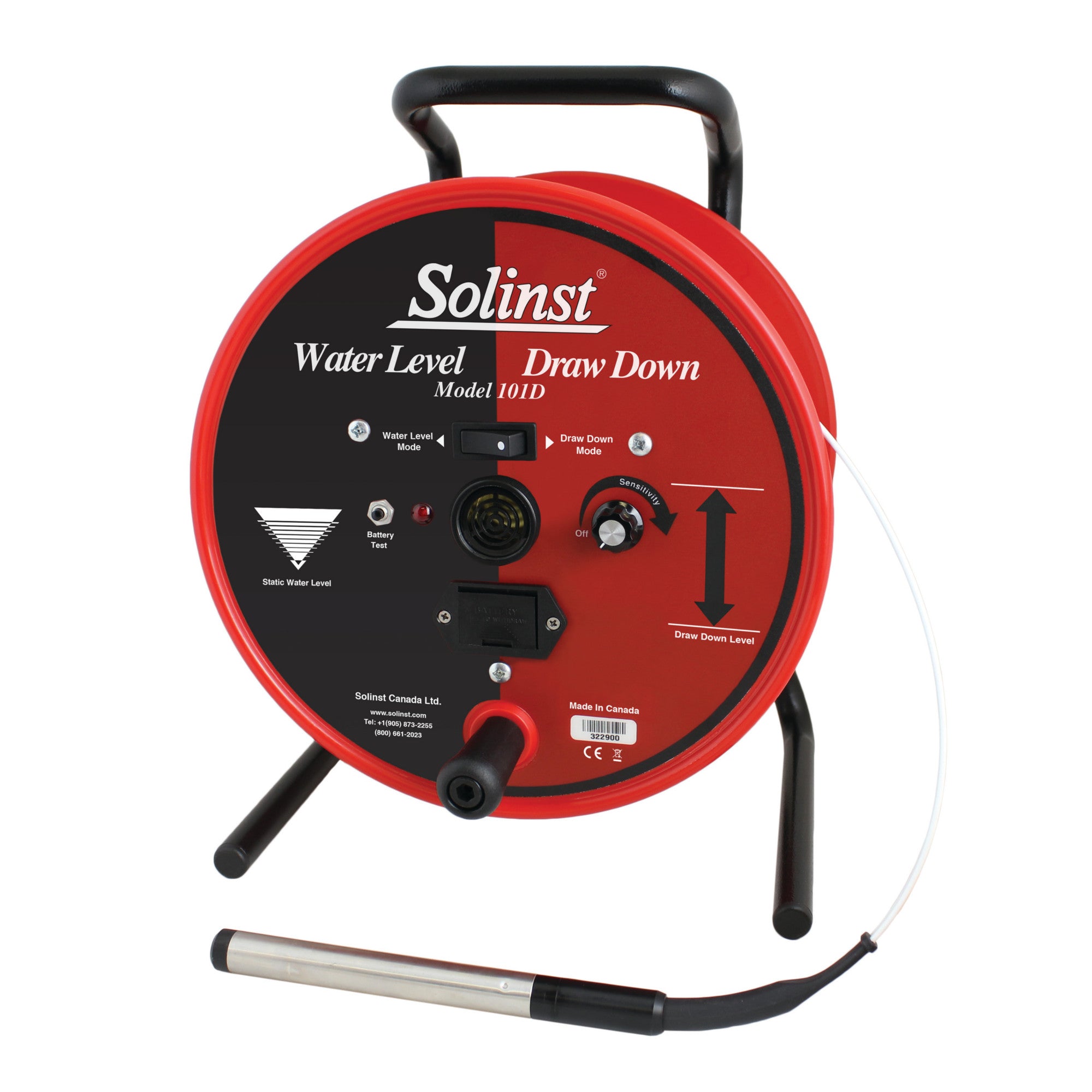 Solinst 101D DrawDown Water Level Meter, 100 Ft to 1000 Ft | Water ...